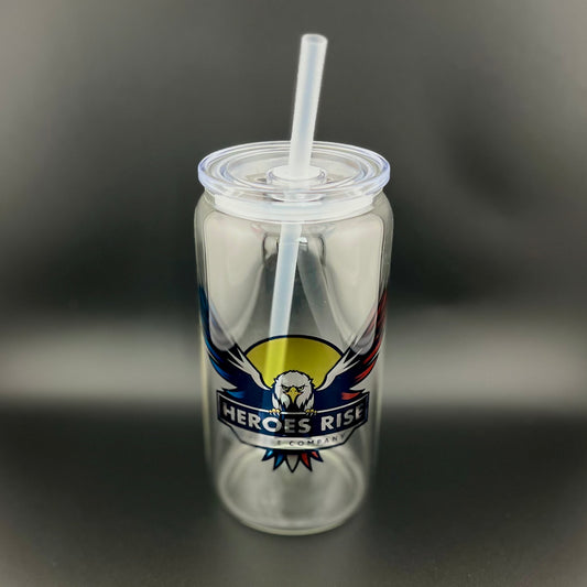 16 oz clear glass can