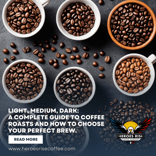 Light, Medium, Dark: A complete guide to coffee roasts and how to choose your perfect brew. - Heroes Rise Coffee Company