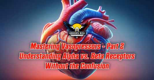 Mastering Vasopressors – Part 2 Understanding Alpha vs. Beta Receptors Without the Confusion - Heroes Rise Coffee Company