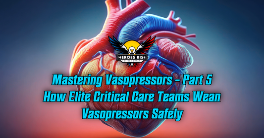 Mastering Vasopressors – Part 5 How Elite Critical Care Teams Wean Vasopressors Safely - Heroes Rise Coffee Company