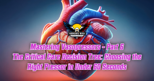 Mastering Vasopressors – Part 6 The Critical Care Decision Tree: Choosing the Right Pressor in Under 60 Seconds - Heroes Rise Coffee Company