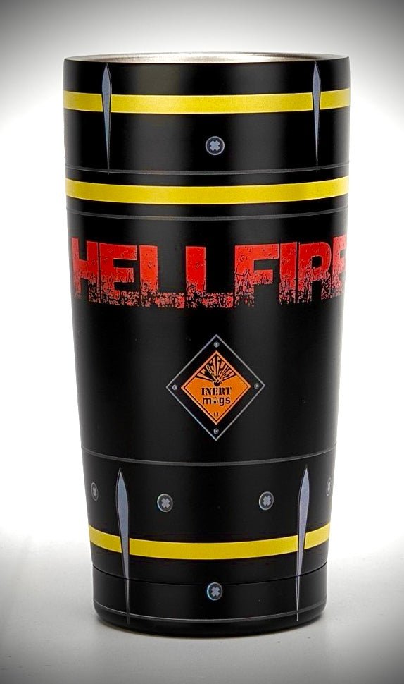 20oz HELLFIRE Guided Missile Tumbler - Military Inspired - Insulated Drinkware - Heroes Rise Coffee Company