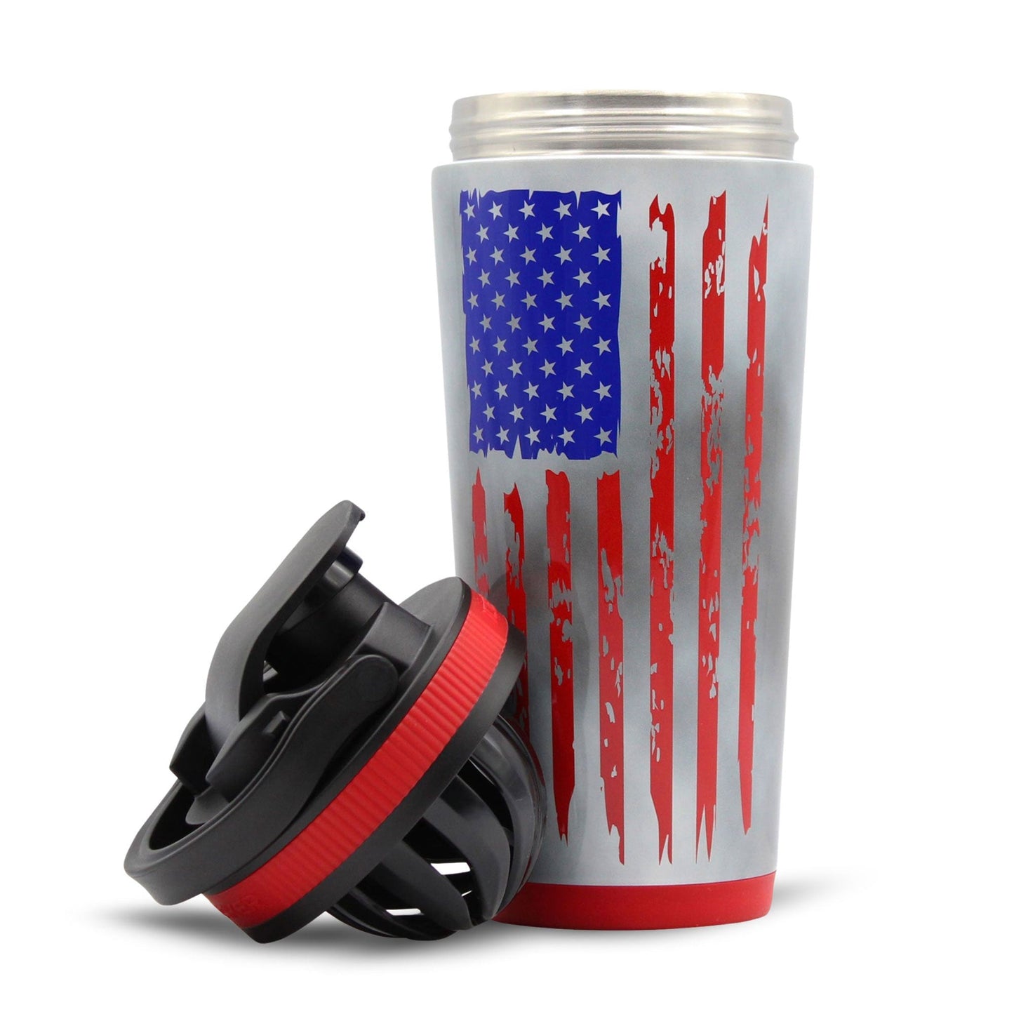 26oz Ice Shaker - 4D American Flag - Heroes Rise Coffee Company