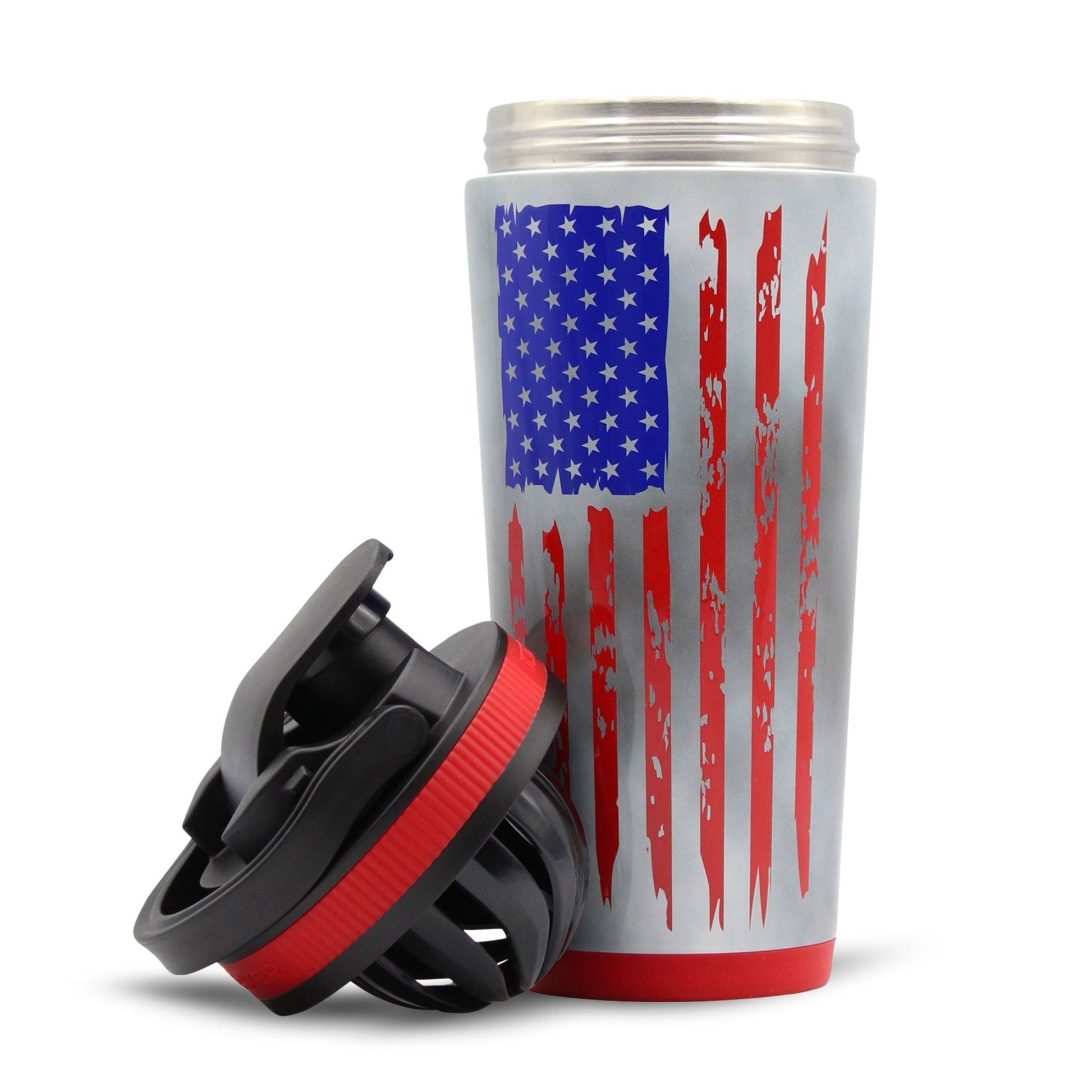 26oz Ice Shaker - 4D American Flag - Heroes Rise Coffee Company