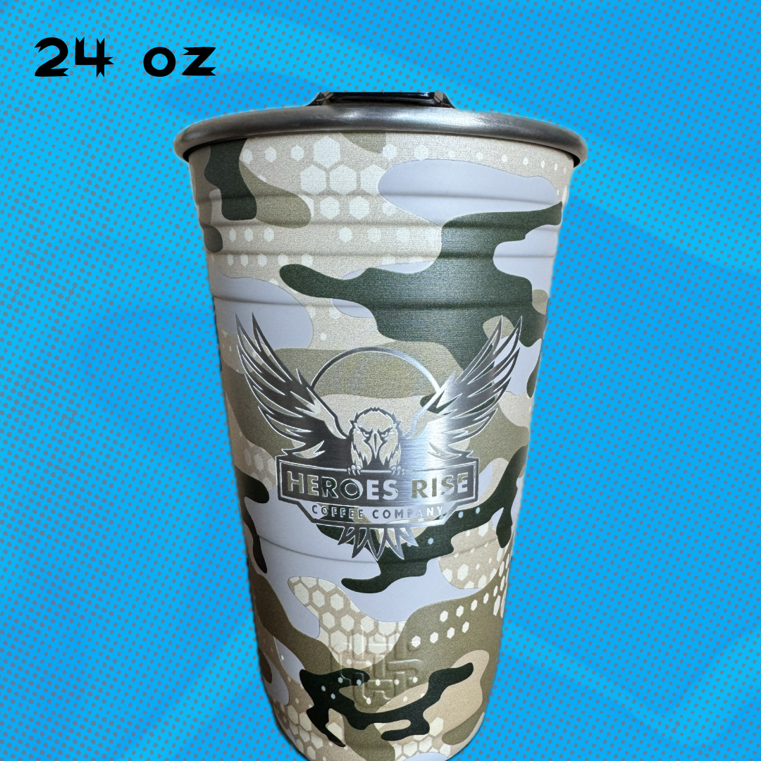 Tan Camo Wylde Tumbler