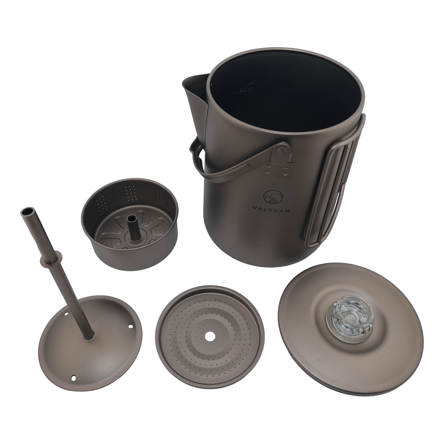 Titanium Coffee Percolator Taste Coffee, Not Metal · 1.5L · 6 Cups · 395g Ultralight