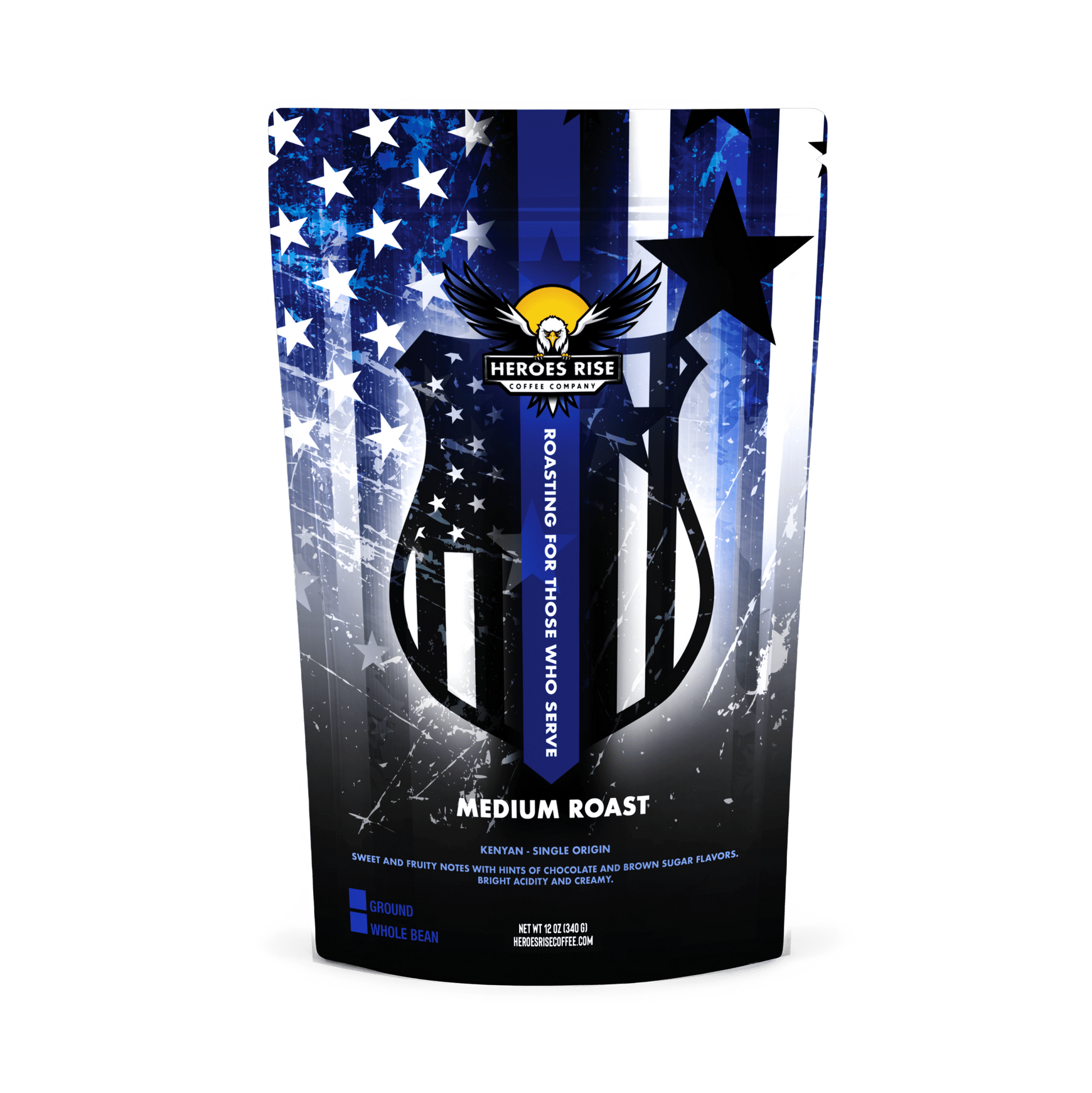Blue Line Medium Roast Coffee - Heroes Rise Coffee Company