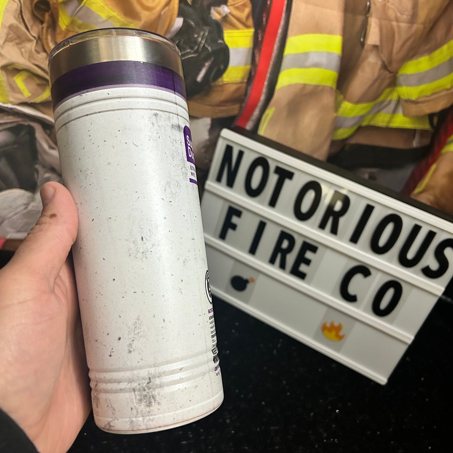 Disinfecting Purple Wipes Tumbler - Heroes Rise Coffee Company