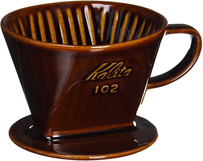 Kalita Style 102 Ceramic Coffee Dripper - Brown - Heroes Rise Coffee Company
