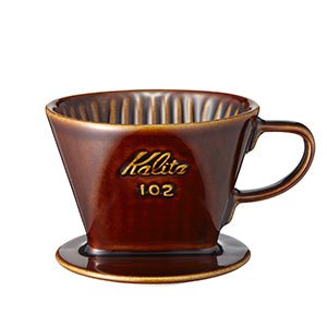 Kalita Style 102 Ceramic Coffee Dripper - Brown - Heroes Rise Coffee Company