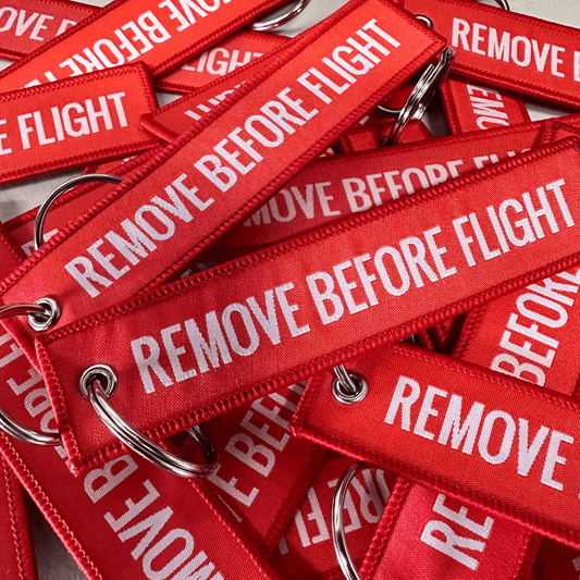 Keychain - "Remove Before Flight" - Heroes Rise Coffee Company