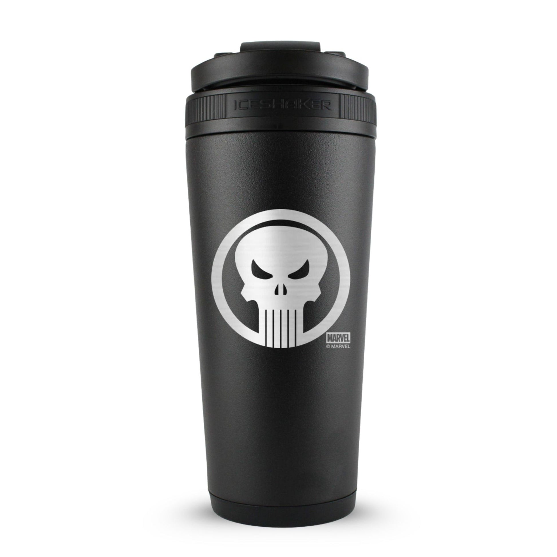 Officially Licensed Marvel The Punisher 26oz Ice Shaker - Heroes Rise Coffee Company