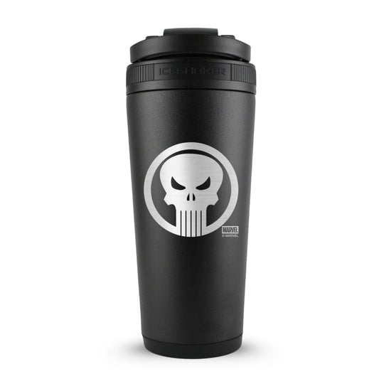 Officially Licensed Marvel The Punisher 26oz Ice Shaker - Heroes Rise Coffee Company