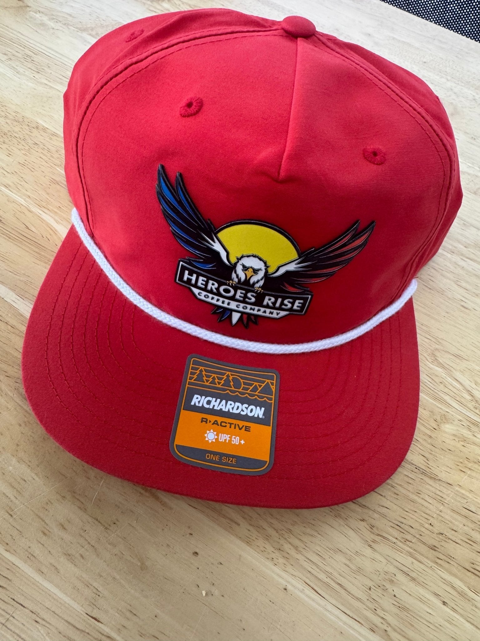 Red Full Color Logo Hat - Heroes Rise Coffee Company