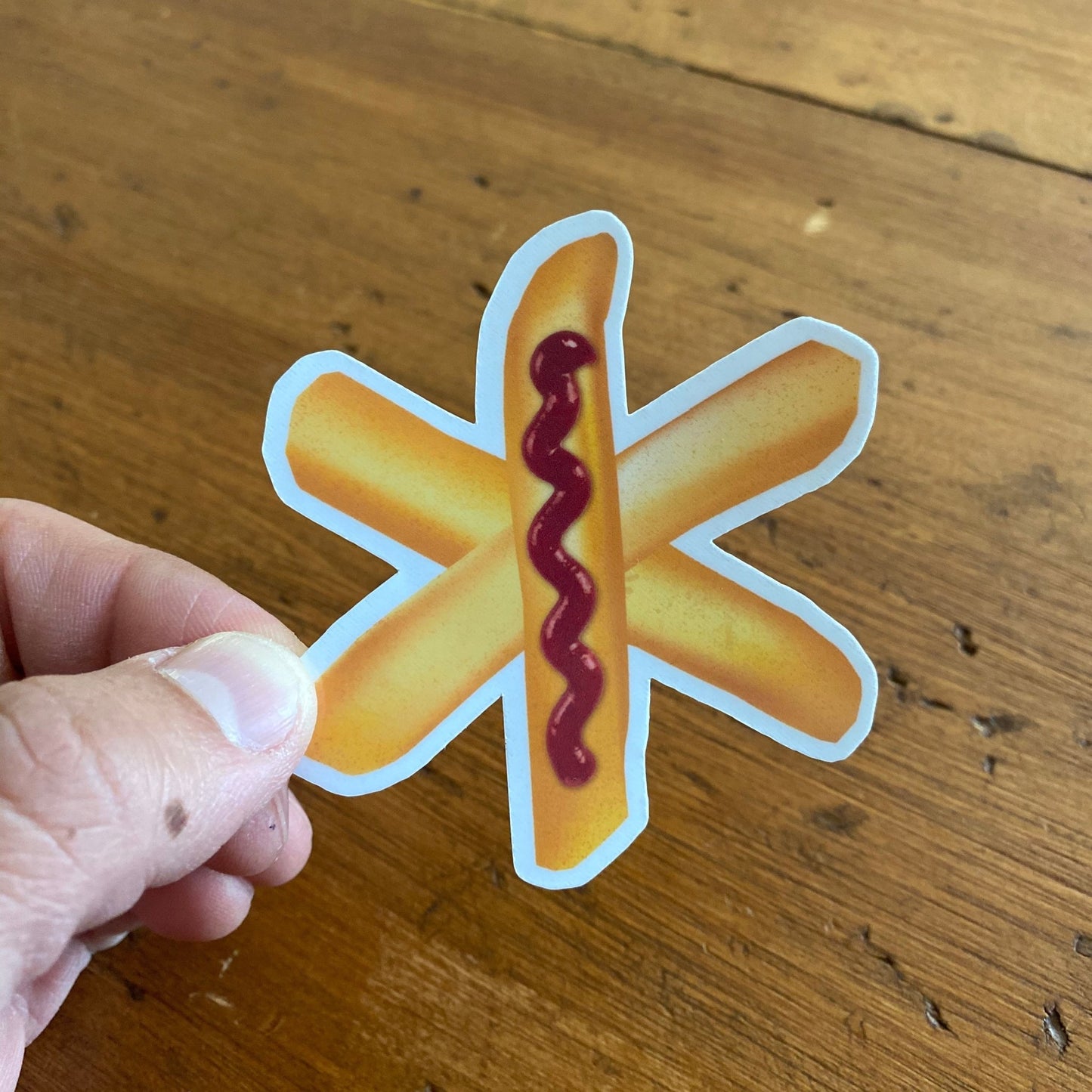 Star of "French Fries" Life Sticker - Heroes Rise Coffee Company