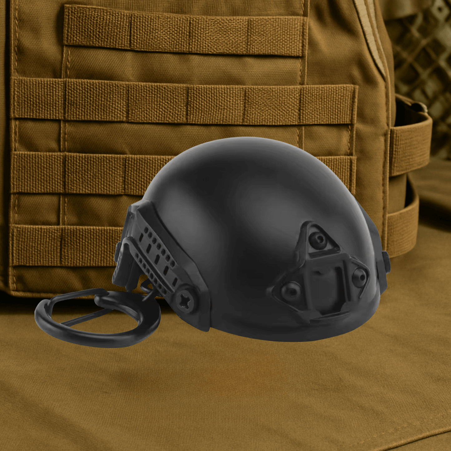 Tactical Helmet Bottle Opener Keychain - Pop Smoke Edition - Heroes Rise Coffee Company