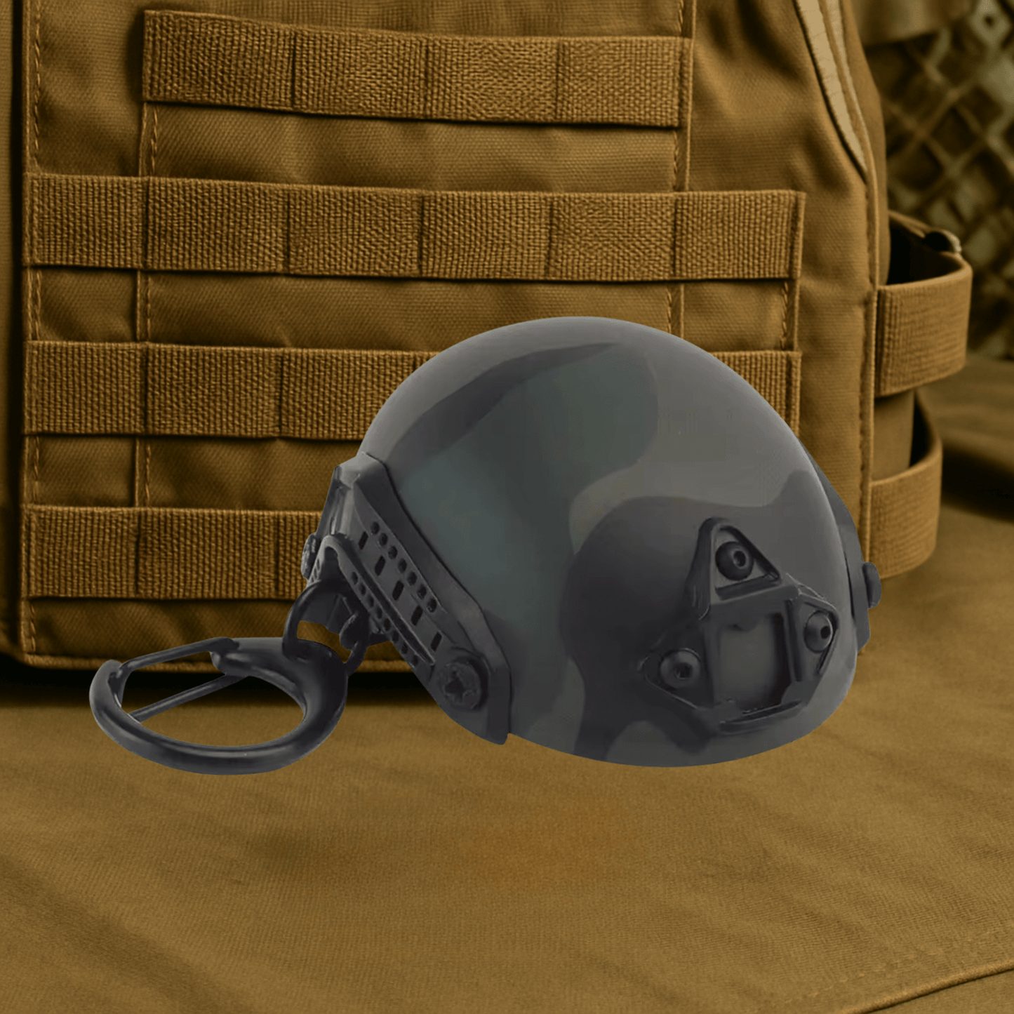 Tactical Helmet Bottle Opener Keychain - Pop Smoke Edition - Heroes Rise Coffee Company