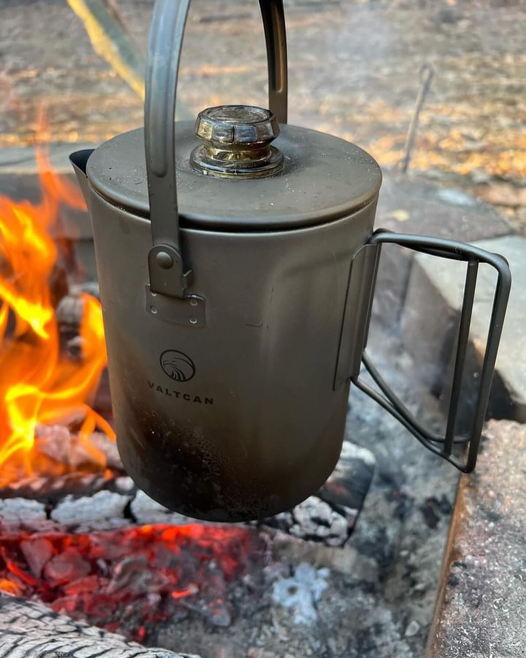Titanium Coffee Percolator Taste Coffee, Not Metal · 1.5L · 6 Cups · 395g Ultralight - Heroes Rise Coffee Company