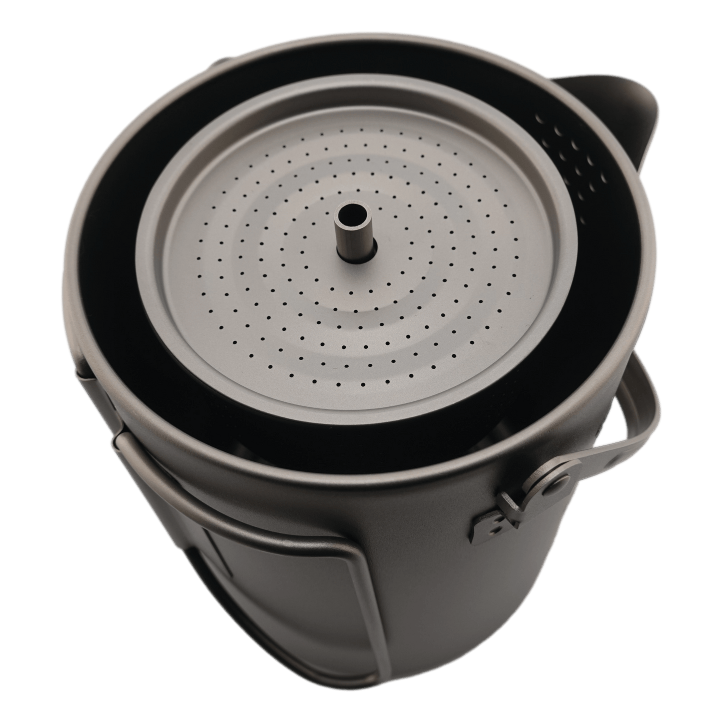 Titanium Coffee Percolator Taste Coffee, Not Metal · 1.5L · 6 Cups · 395g Ultralight - Heroes Rise Coffee Company