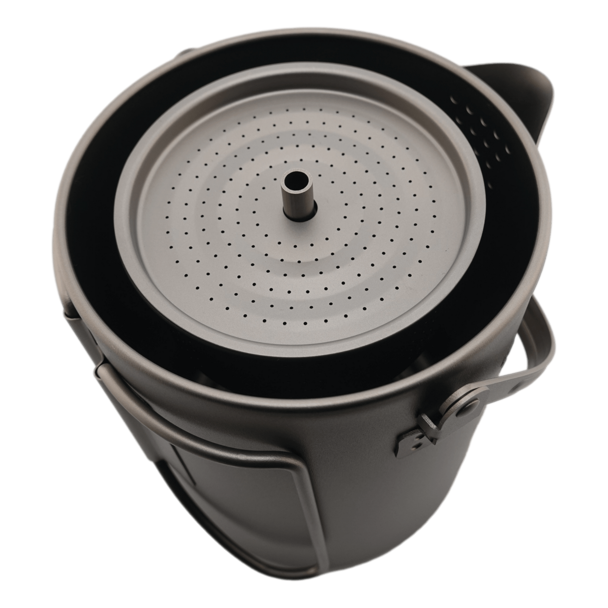 Titanium Coffee Percolator Taste Coffee, Not Metal · 1.5L · 6 Cups · 395g Ultralight - Heroes Rise Coffee Company