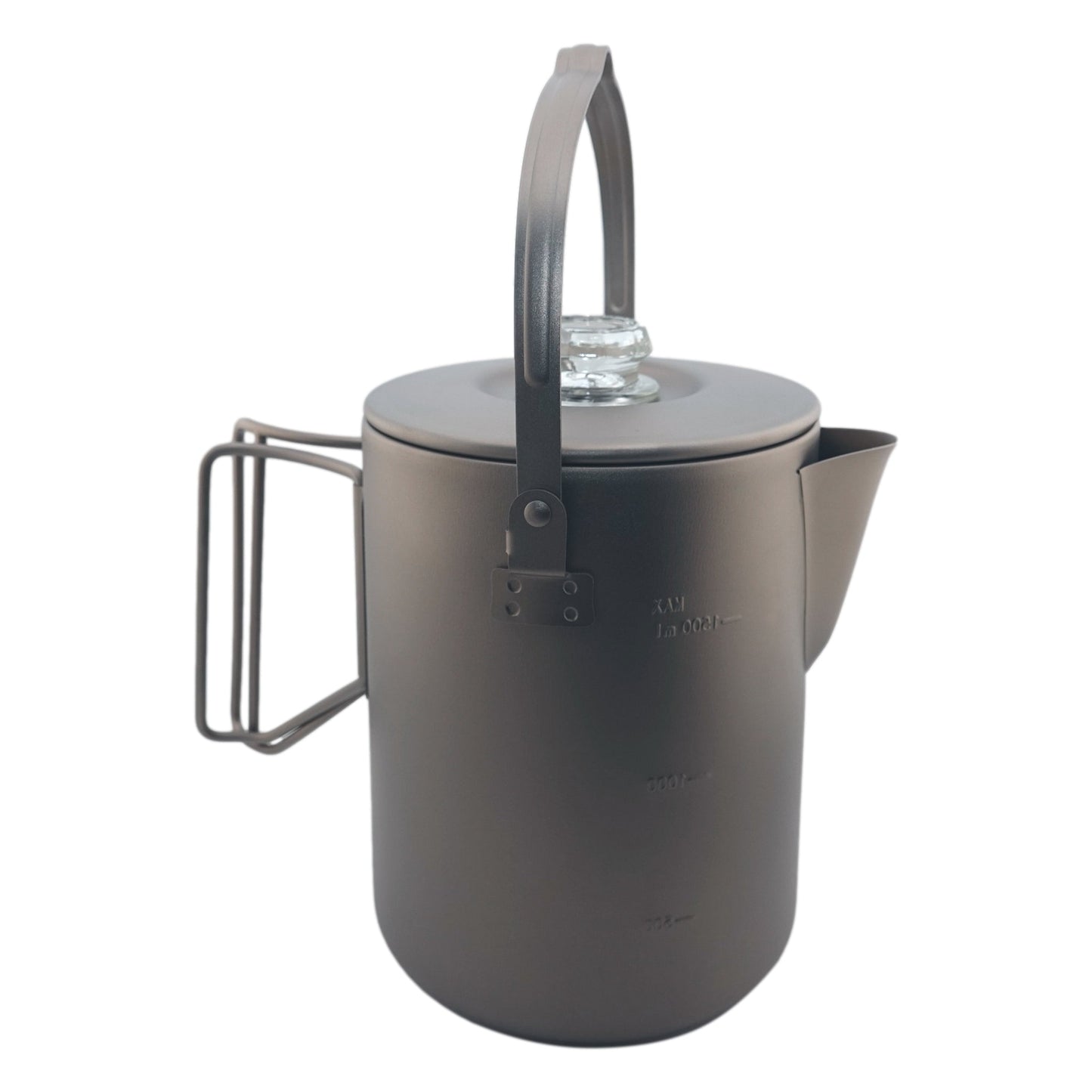 Titanium Coffee Percolator Taste Coffee, Not Metal · 1.5L · 6 Cups · 395g Ultralight - Heroes Rise Coffee Company