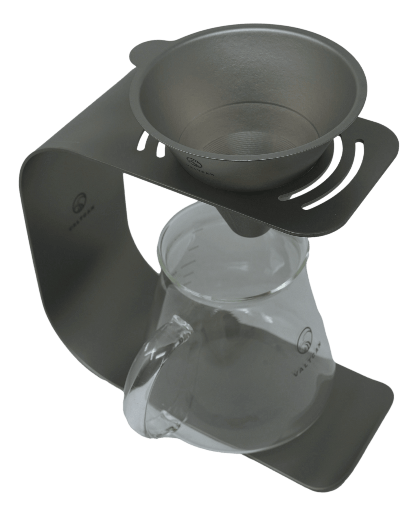 Valtcan Titanium Pour Over Coffee Set - Your Last Paper Filter Was Yesterday. 10,000+ laser-cut slots · Borosilicate glass carafe · Brews coffee & tea - Heroes Rise Coffee Company