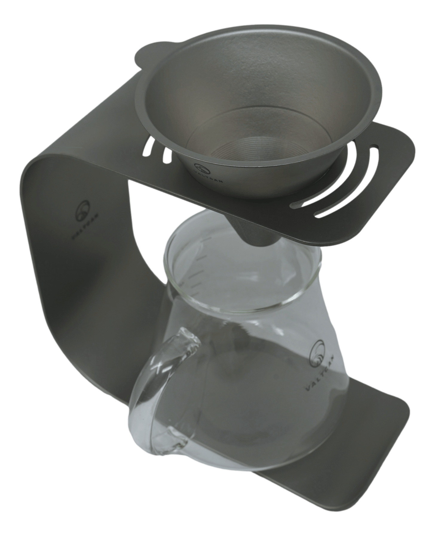 Valtcan Titanium Pour Over Coffee Set - Your Last Paper Filter Was Yesterday. 10,000+ laser-cut slots · Borosilicate glass carafe · Brews coffee & tea - Heroes Rise Coffee Company