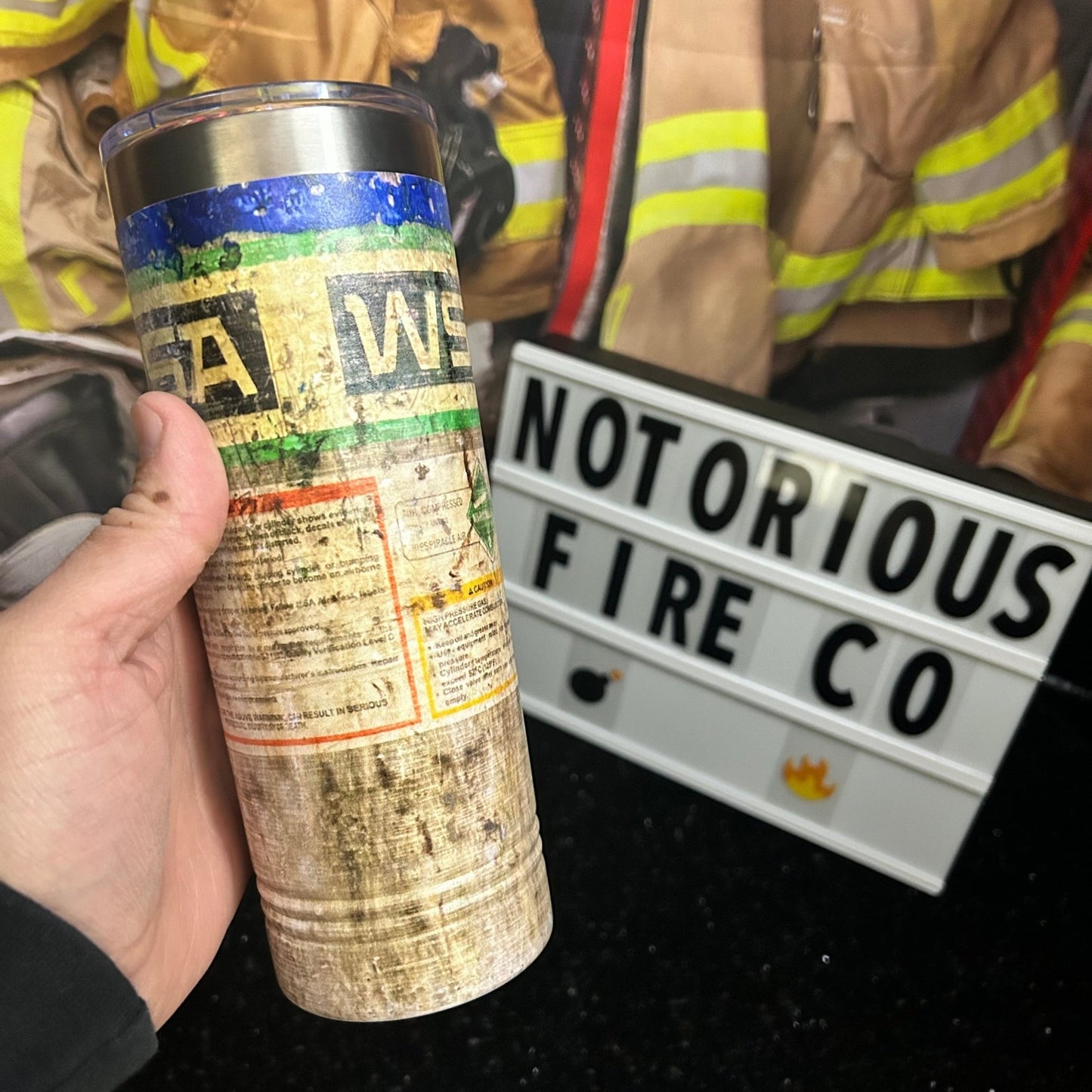 WSA SCBA Stainless Steel Tumbler - Heroes Rise Coffee Company