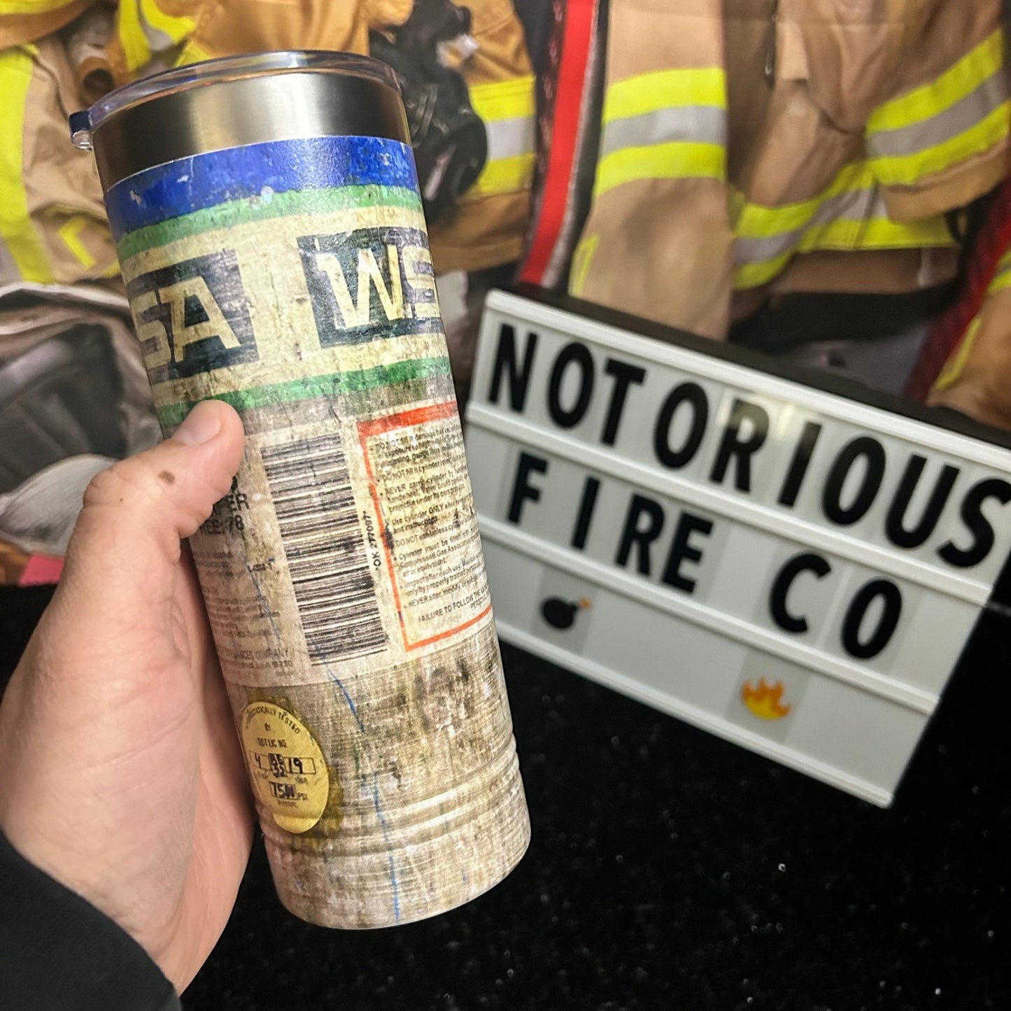 WSA SCBA Stainless Steel Tumbler - Heroes Rise Coffee Company