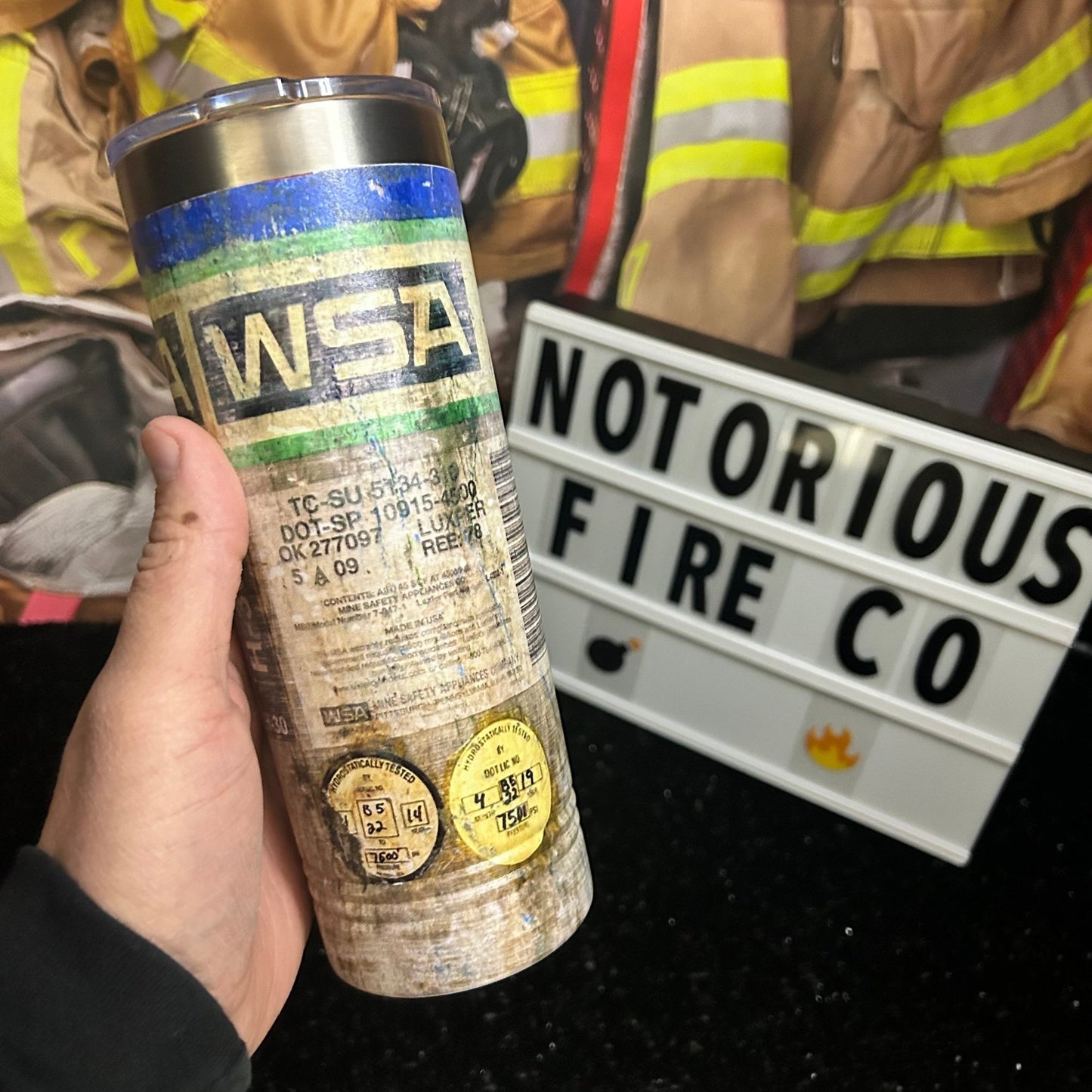 WSA SCBA Stainless Steel Tumbler - Heroes Rise Coffee Company