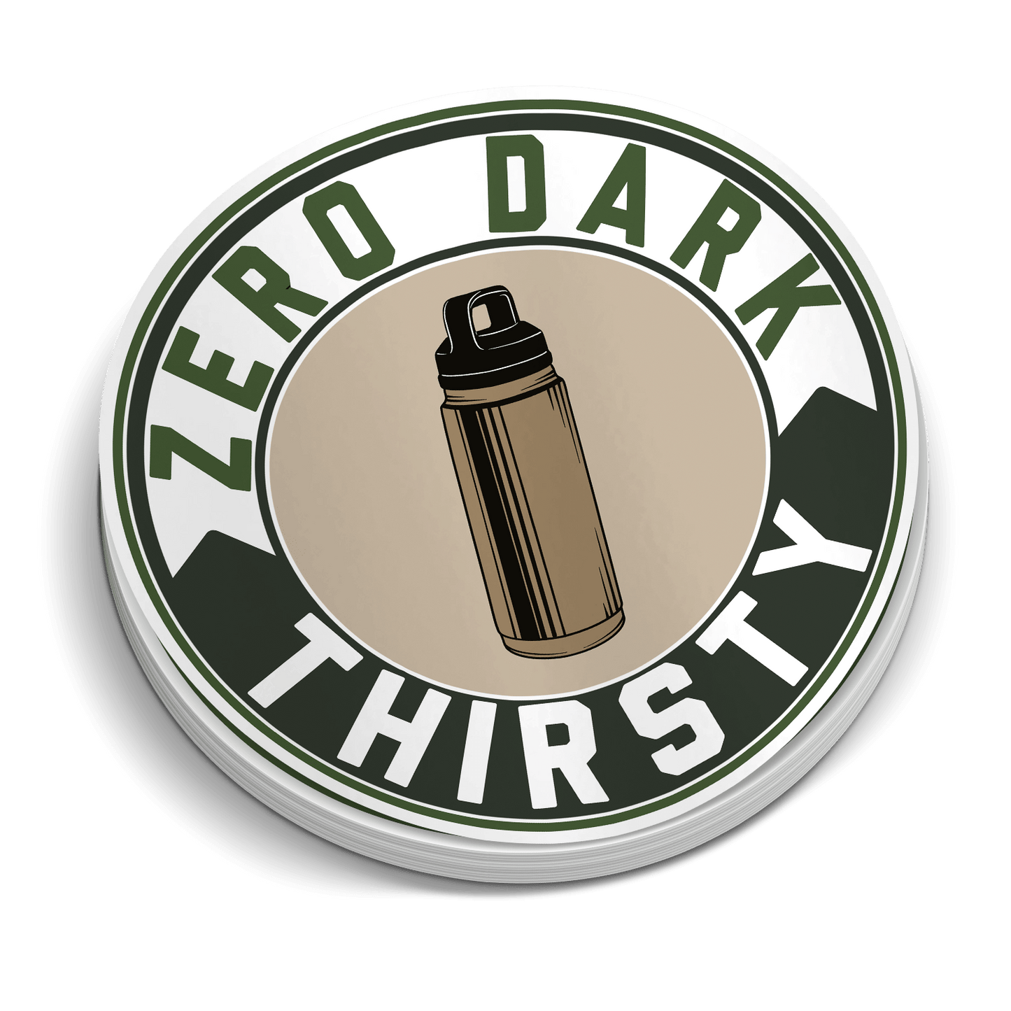 Zero Dark Thirsty | Funny Military Stickers - Heroes Rise Coffee Company